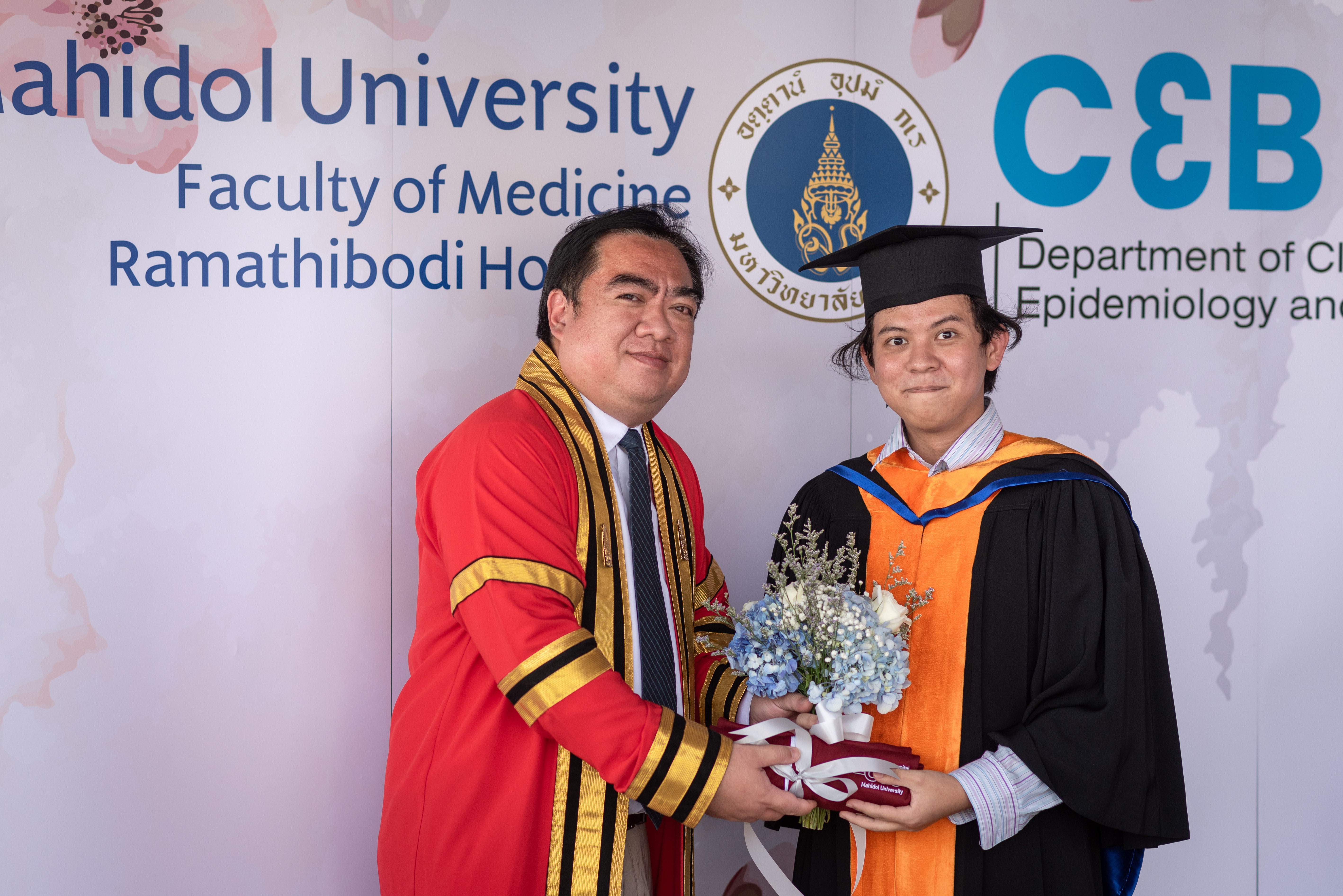 Photo with main thesis advisor, left to right: Anuchate Pattanateepapon, Htun Teza