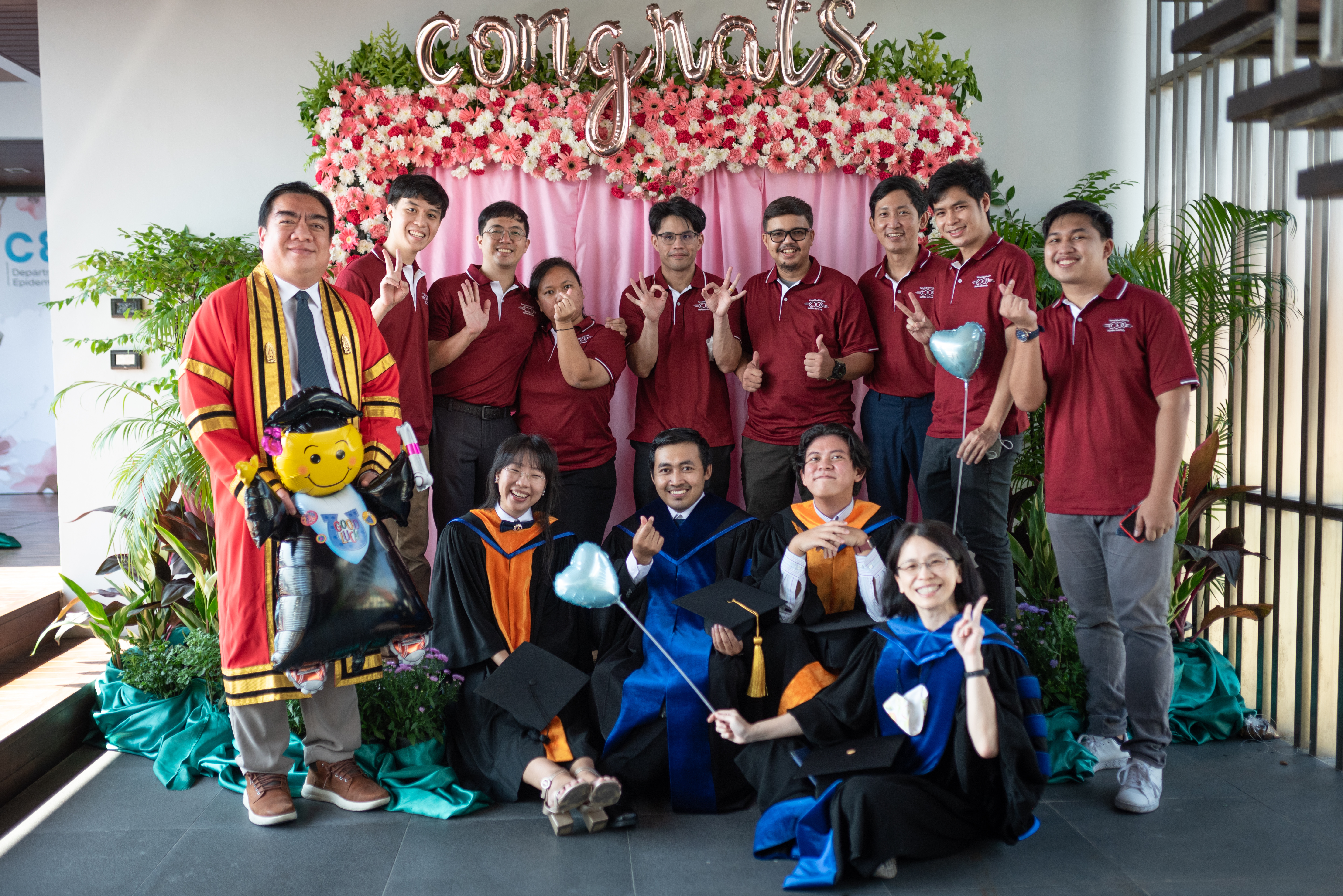 Group photos with Data Science scholars, I do not know most of them